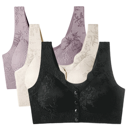 🏆50% OFF NOW! 🔥Buy 2 get 1 Free💥Comfort Front-Clasp & Wire-Free Seamless Bra