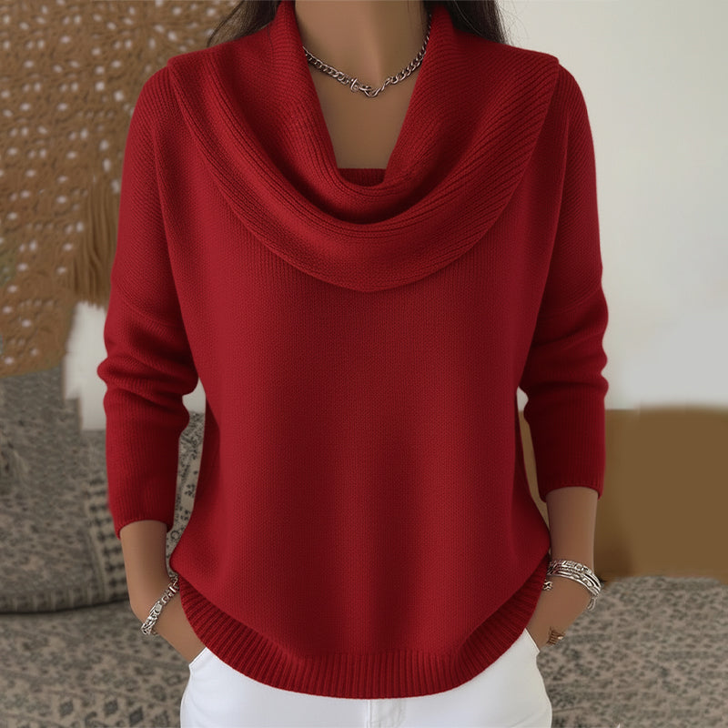 Suéter elegante y acogedor con cuello vuelto para mujer