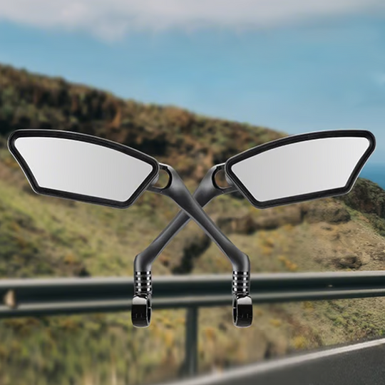 🎁2026 New Arrivals 50% OFF💥360° Rotatable Bicycle Rearview Mirror – Shock-Absorbing Arm, Weather-Resistant, Universal Mount 🛡️