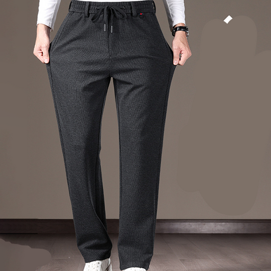 Men's Classic Fit Warm Casual Drawstring Pants