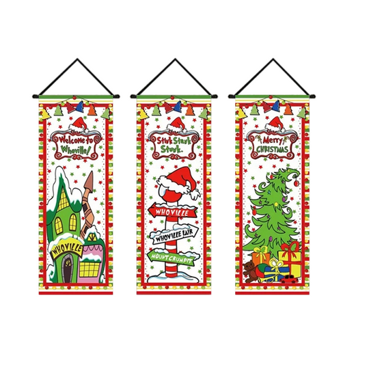 Christmas Door Banners 🎄 | Festive Holiday Decoration for Home & Parties