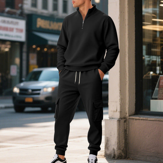 Chic Versatile Men's Warm 2-Piece Set