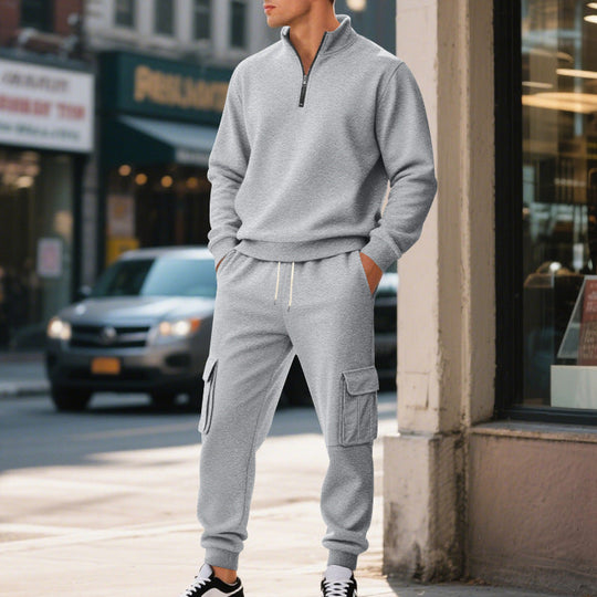 Chic Versatile Men's Warm 2-Piece Set