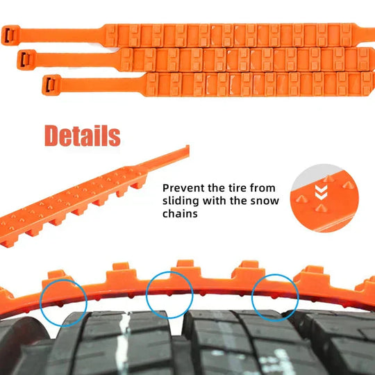 🎅 HOLIDAY HAUL SALE🚗⛓️Universal Reusable Anti-skid Nylon Tire Chains❄️