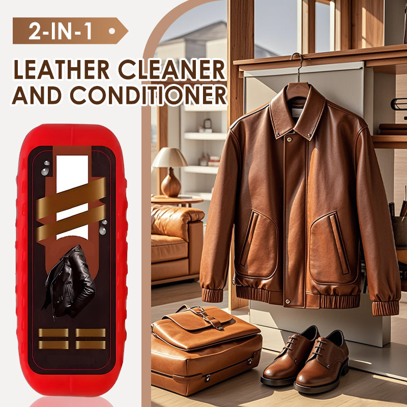 🥳2026 HOT SALE🥳💞50K+ SOLD!💥🛡️📈 Professional Care to Extend Leather Life | 2-in-1 Cleaner & Conditioner Fights Cracking & Fading Half Price💎🚗