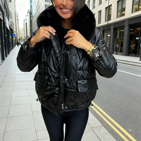 🔥 Winter Luxe Ultra-Warm Plush Collar Jacket — Limited Time Offer