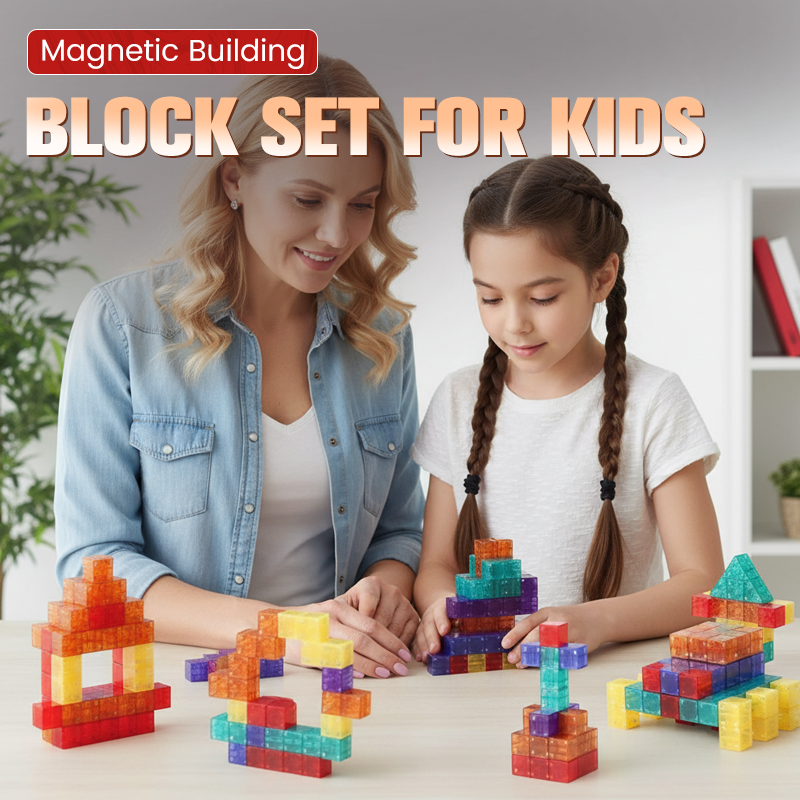 🥳2026 HOT SALE🥳💞50K+ SOLD!🔵🟡 LAST DAY 50% OFF! Magnetic Building Set – Learn geometry & spatial skills. 6‑sided magnets, see‑through colors. A gift that grows brains! 🧠✨