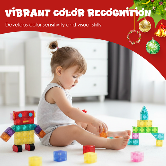 🥳2026 HOT SALE🥳💞50K+ SOLD!🔵🟡 LAST DAY 50% OFF! Magnetic Building Set – Learn geometry & spatial skills. 6‑sided magnets, see‑through colors. A gift that grows brains! 🧠✨