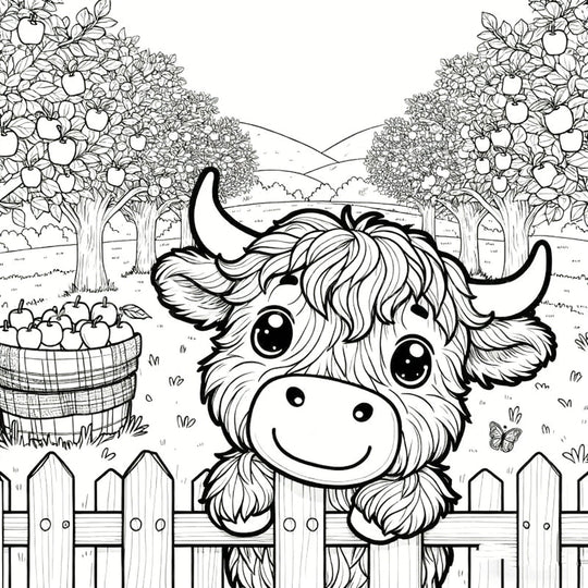 🎄Only ￡11.99!!!🎅2026 Christmas Sale - 60% OFF🐮Highland Cow Coloring Book