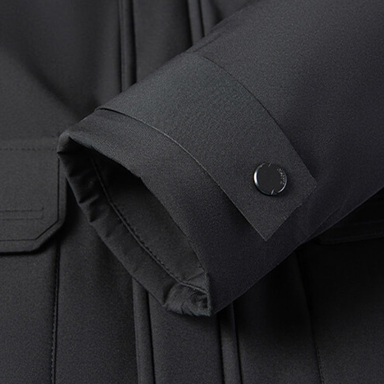 Men's Plush-Lined Hooded Winter Parka