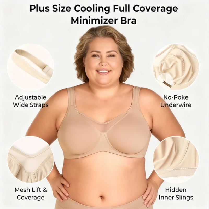 ⏳💐Hot Sale Only £7.99!!!🖤Women's Elegant Sheer Full Coverage Non-padded Plus Size Bra