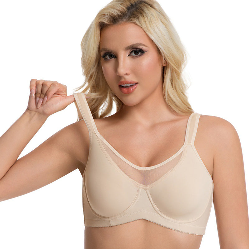 ⏳💐Hot Sale Only £7.99!!!🖤Women's Elegant Sheer Full Coverage Non-padded Plus Size Bra