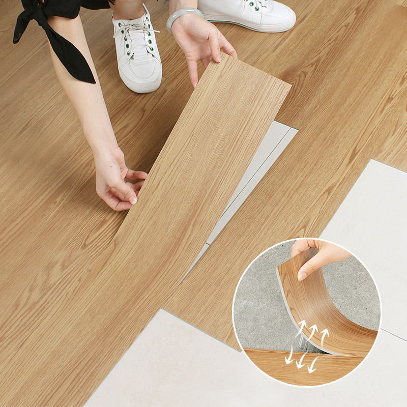 🧱(36 polgadas × 6 polgadas × 1/8 polgada)🏠 Baldosas de chan autoadhesivas con gran de madeira, autoadhesivas, impermeables &  Instalación sinxela por ti mesmo 🌿