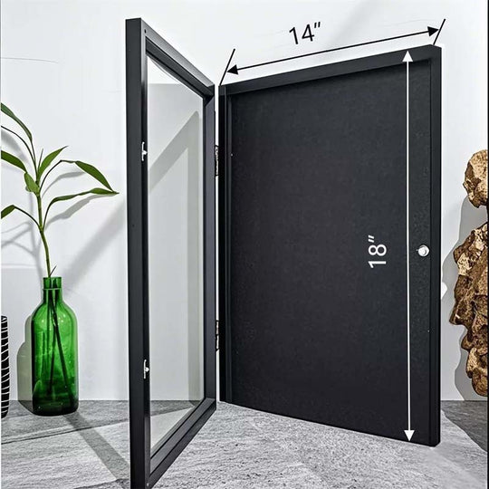 🖼️New Year 50% OFF! ⚽Premium Wooden Jersey Display Frame with Magnetic Door, Crystal Clear Acrylic Shadow Box for Signed Sport Shirts Memorabilia Storage