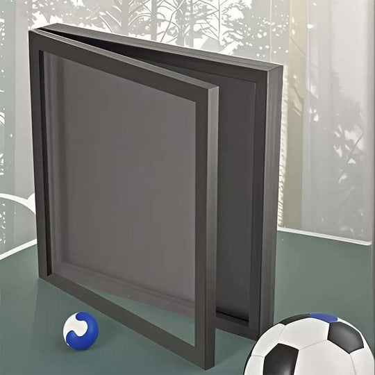🖼️New Year 50% OFF! ⚽Premium Wooden Jersey Display Frame with Magnetic Door, Crystal Clear Acrylic Shadow Box for Signed Sport Shirts Memorabilia Storage