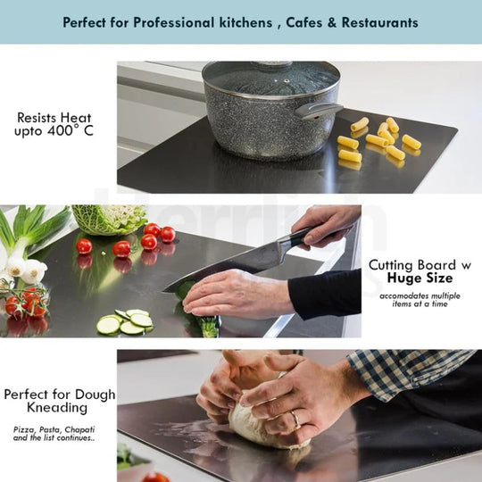 🔪 50% OFF NOW! ✨ Stainless Steel Countertop Chopping Board – Hygienic, Knife-Friendly & Easy-Clean Surface for a Safer Kitchen 🍽️