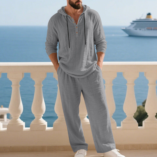 🥳2026 HOT SALE🥳💞50K+ SOLD!💥💎🧥 Modern Relaxed Style, All-Day Comfort. Men‘s Hooded 2-Piece – 75%OFF Price! ✨🛋️