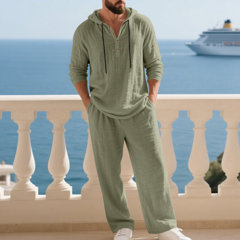 🥳2026 HOT SALE🥳💞50K+ SOLD!💥💎🧥 Modern Relaxed Style, All-Day Comfort. Men‘s Hooded 2-Piece – 75%OFF Price! ✨🛋️