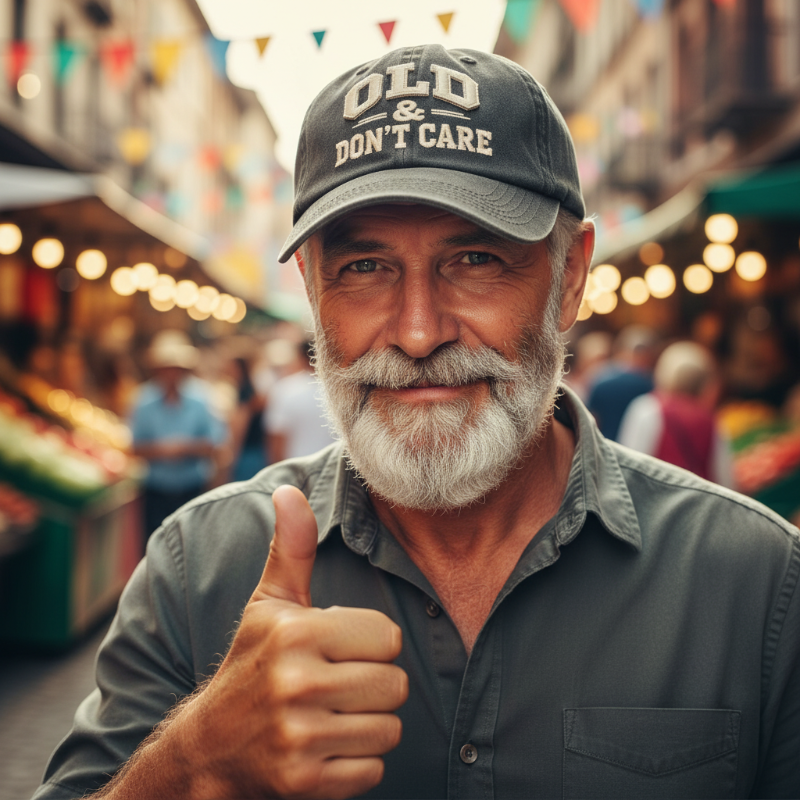 🧢 LIMITED-TIME 50% OFF! ✨ "OLD & DON'T CARE" Retro Baseball Cap – Unisex, Adjustable, Distressed Design 😎