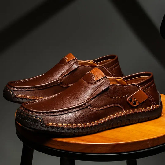 💎 60% OFF! 💎 Classic Men’s Slip-On Leather Shoes – Premium Calfskin, All-Day Comfort & Effortless Style