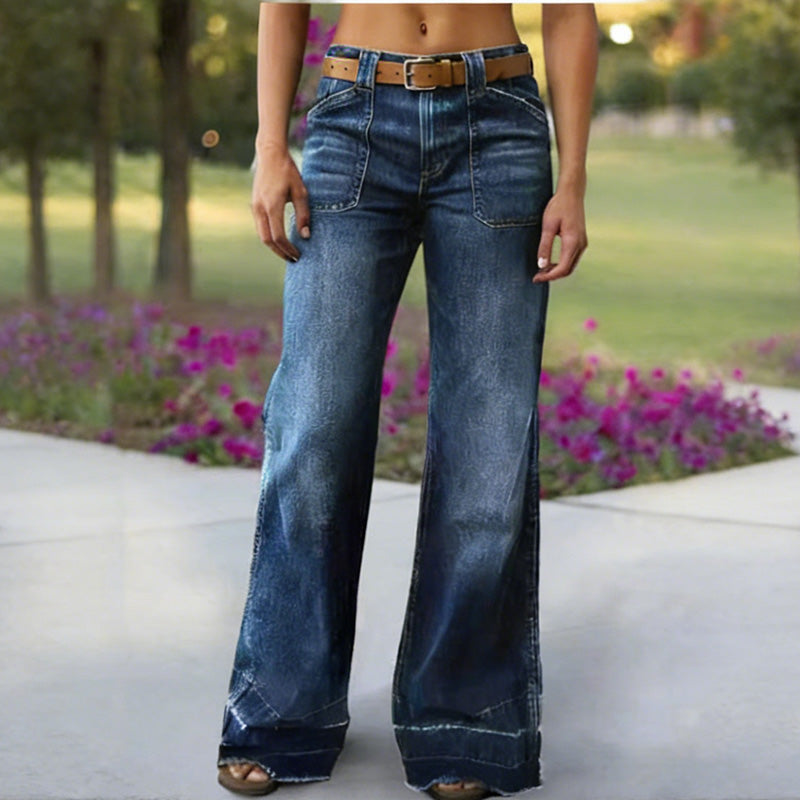 🎁2026 New Arrivals 51% OFF💥Women's Retro Flare Jeans with Pockets