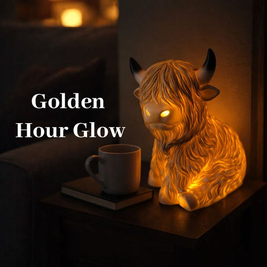 ⏳Limited offer: 50% OFF! 💥🐮 The Cozy Highland Glow: Highland Cattle Lamp