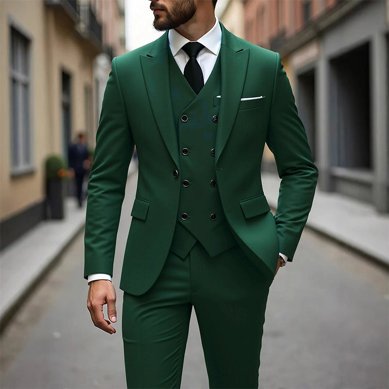 ⏳Time-Limited Special⏰Men's Slim-Fit 3-Piece Suit Set