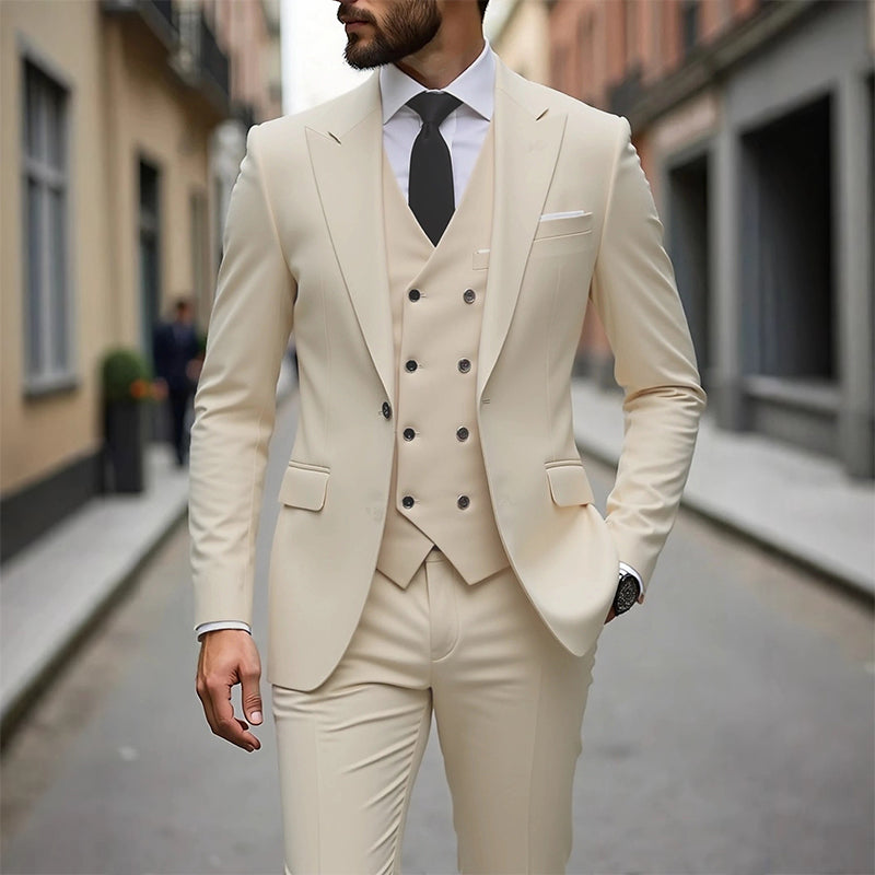 ⏳Time-Limited Special⏰Men's Slim-Fit 3-Piece Suit Set