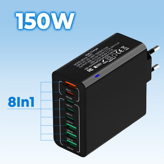 Multi-Port 150W Fast Charging Phone Charger