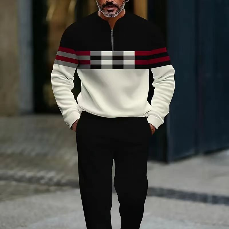 👕 60% OFF NOW! 🔥 Men's Graphic Print Pullover & Pants Set – Street Style, Comfort Fit & Casual Look 👖