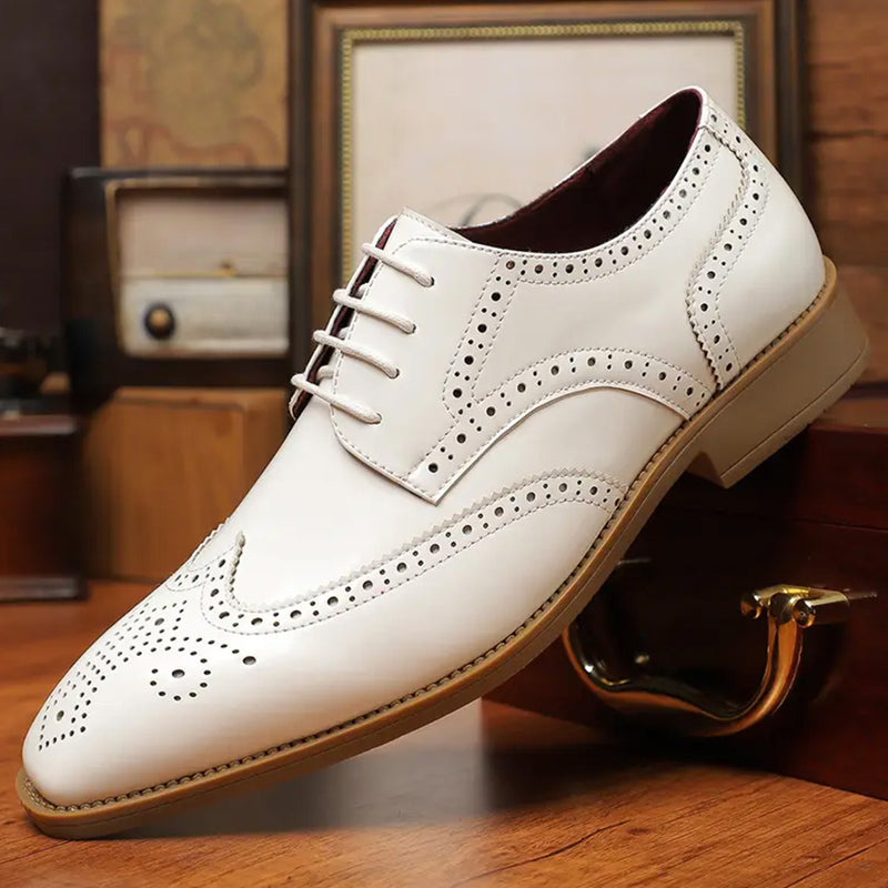 🔥Tidsbegrenset tilbud – Klassiske Wingtip Brogue Oxford-sko for menn