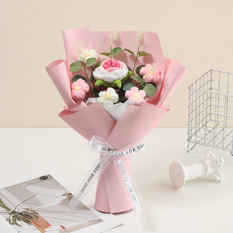 💕Offre spéciale Fête des Mères : 30 % de réduction !💕Bouquet de fleurs délicat au crochet fait main💐