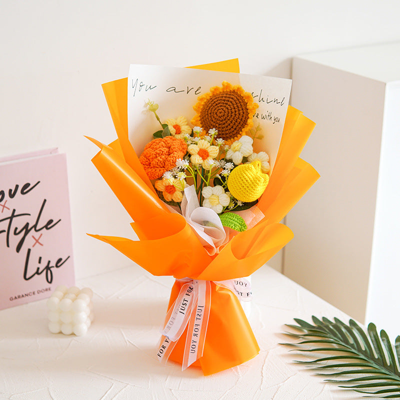💕Offre spéciale Fête des Mères : 30 % de réduction !💕Bouquet de fleurs délicat au crochet fait main💐