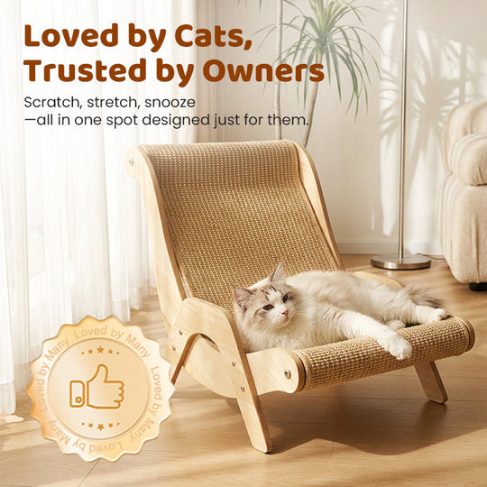 🐱 MAINTENANT À -50 % ! ⏰ Griffoir et coussin 2 en 1 en sisal pour chats – Griffoir &  Sisal résistant et confortable &  Gain de place 🛏️