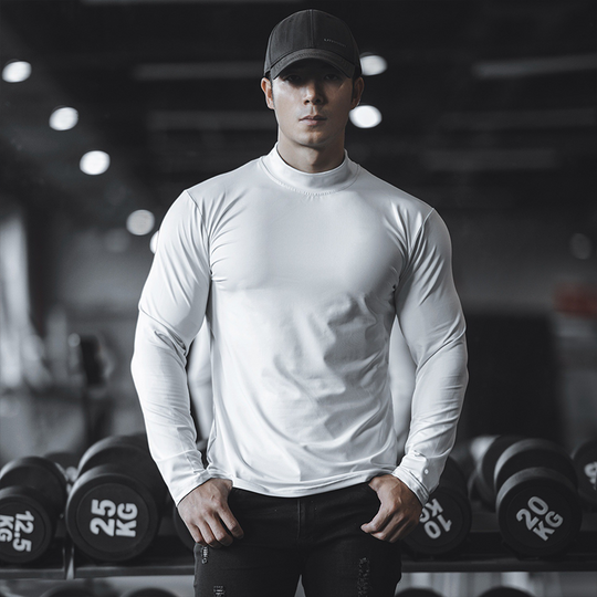 Men's Long Sleeve Quick-Dry Athletic Shirts