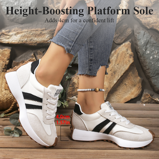 Zapatillas gruesas antideslizantes informales para mujer