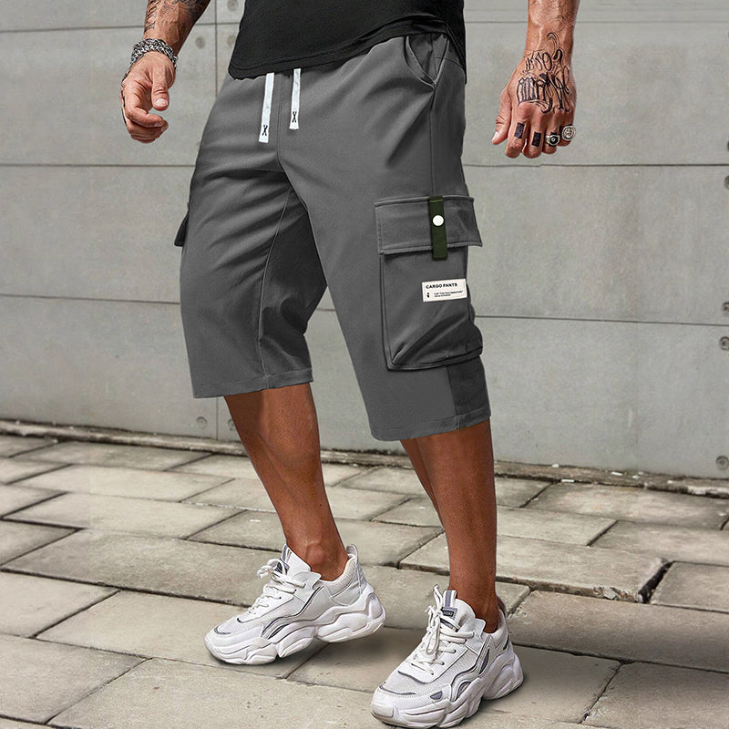 ⏳LETZTER TAG: 50% RABATT!!📢Lässige Capri-Cargohose mit Kordelzug für Herren