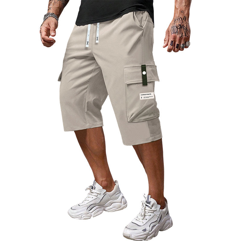 ⏳LETZTER TAG: 50% RABATT!!📢Lässige Capri-Cargohose mit Kordelzug für Herren