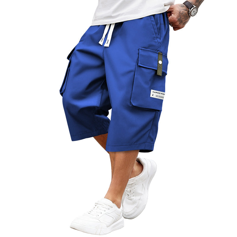 ⏳LETZTER TAG: 50% RABATT!!📢Lässige Capri-Cargohose mit Kordelzug für Herren