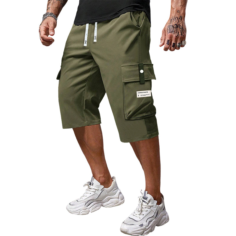 ⏳LETZTER TAG: 50% RABATT!!📢Lässige Capri-Cargohose mit Kordelzug für Herren