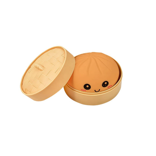 Schattig knijpspeeltje met stoomboot