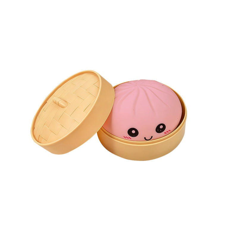 Schattig knijpspeeltje met stoomboot