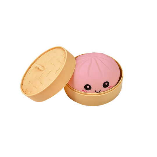 Schattig knijpspeeltje met stoomboot