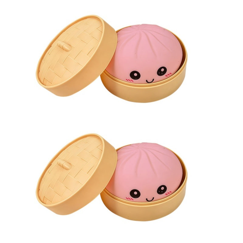 Schattig knijpspeeltje met stoomboot