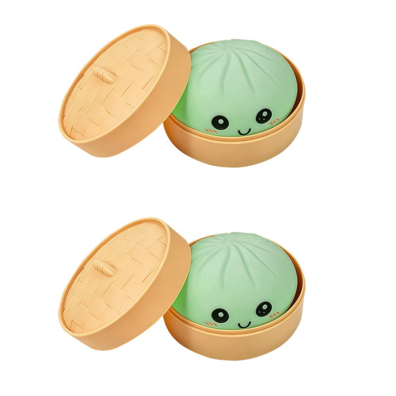 Schattig knijpspeeltje met stoomboot