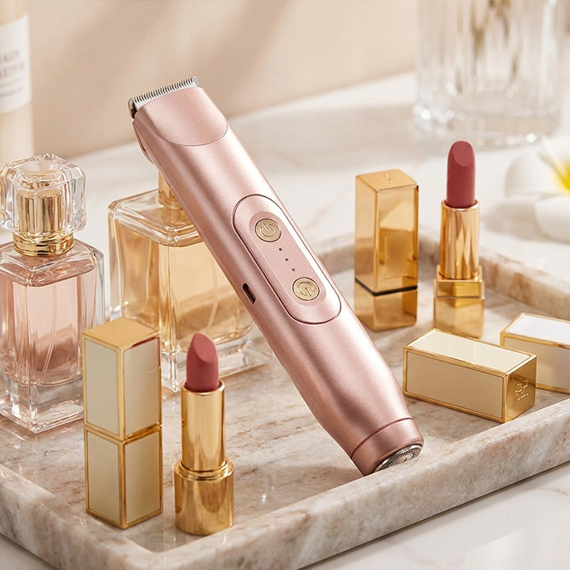 ⏳Time-Limited Special⚡Pink GONE !! ACT FAST 🚨Bikini Trimmer for Women, Electric Shaver and Razor Rechargeable 2-in-1 Body and Facial Epilator, Underarms and Legs, IPX7 Waterproof