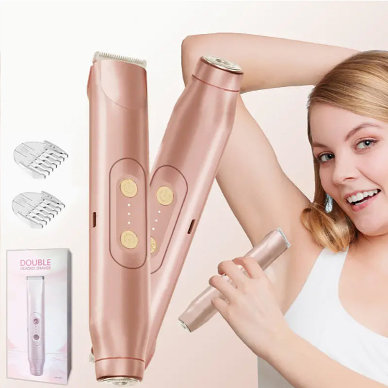 ⏳Time-Limited Special⚡Pink GONE !! ACT FAST 🚨Bikini Trimmer for Women, Electric Shaver and Razor Rechargeable 2-in-1 Body and Facial Epilator, Underarms and Legs, IPX7 Waterproof