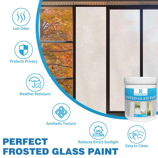 🎁 ¡50% DE DESCUENTO! 🔥 Pintura para vidrio esmerilado 2026 – Secado rápido, resistente al agua &  Elegante efecto esmerilado 🌫️✨