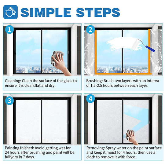 🎁 ¡50% DE DESCUENTO! 🔥 Pintura para vidrio esmerilado 2026 – Secado rápido, resistente al agua &  Elegante efecto esmerilado 🌫️✨