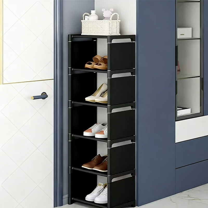 🎁Nieuwe collectie 50% korting💥Verticale schoenenrek voor de hal – ruimtebesparend, stevig metalen frame &  Eenvoudige montage 👟